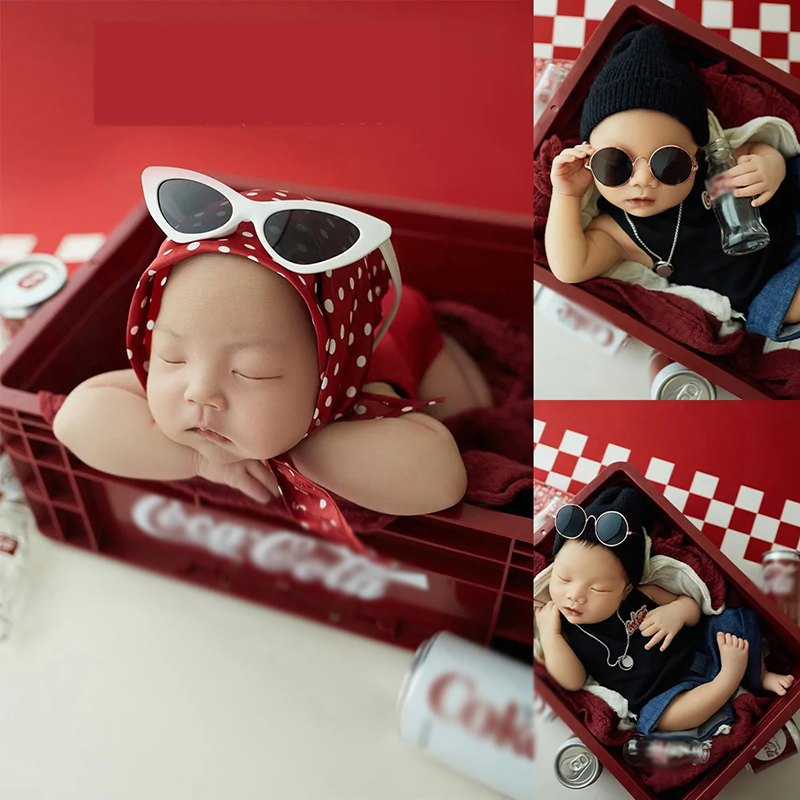 Baby Food Bottle - Cool Boy Theme Photography Set Newborn