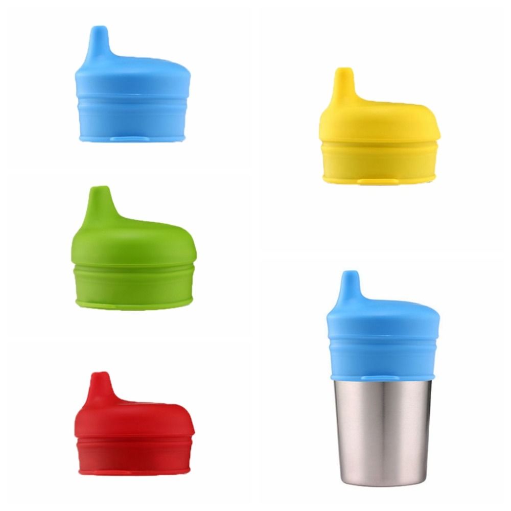 Baby Food Bottle - Kids Baby Silicone Sippy Cup Lids