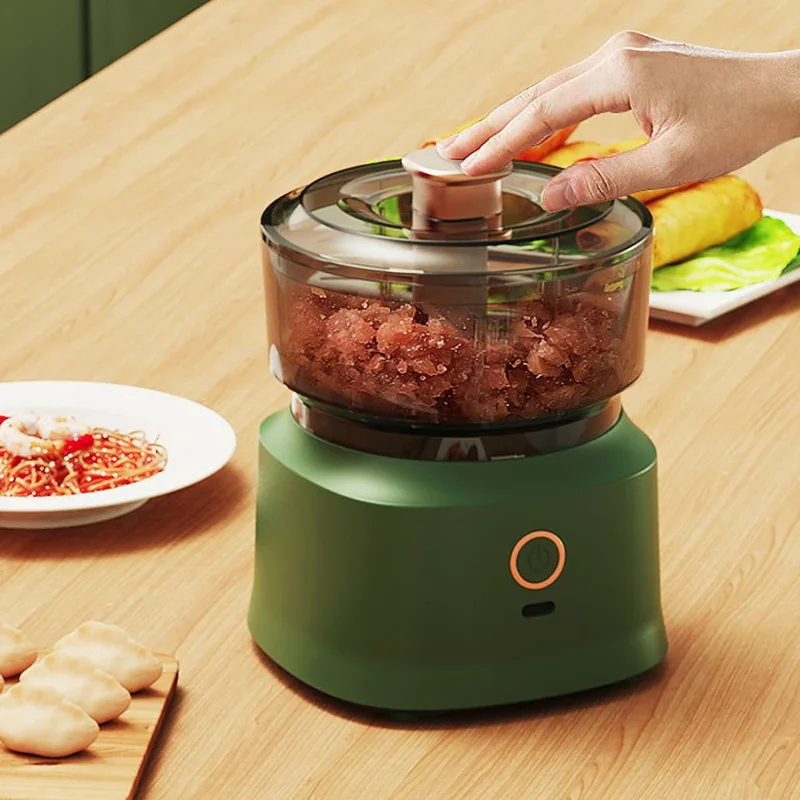 Baby Food Meat - Mini Meat Grinder Electric Garlic Masher
