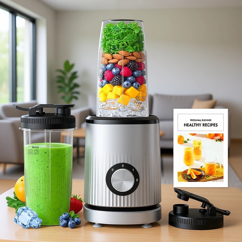 Baby Food Recipes - Portable Personal Smoothie Blender with 2