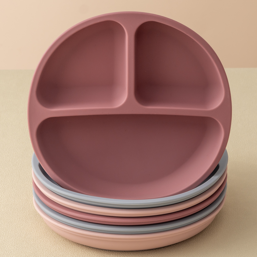 Baby Food Equipment - 1PCS Baby Sucker Silicone Dining Plate