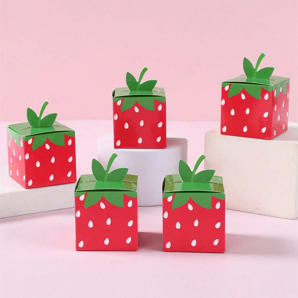 Baby Food Ideas - 10Pcs Sweet Fruit Strawberry Theme Paper