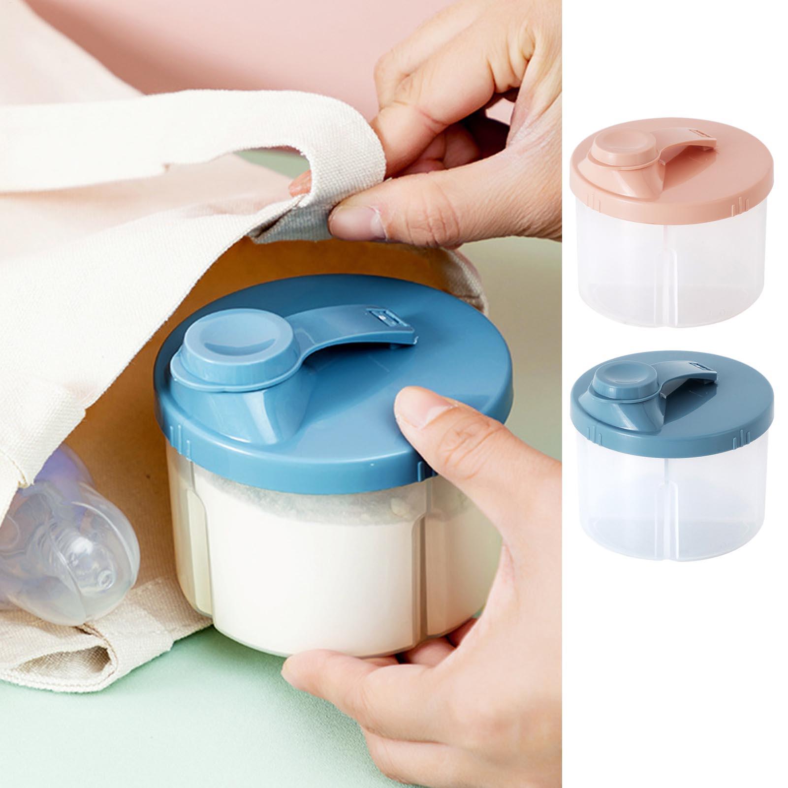 Baby Food Dispenser - 9.4x6cm Portable Milk Powder Container Baby