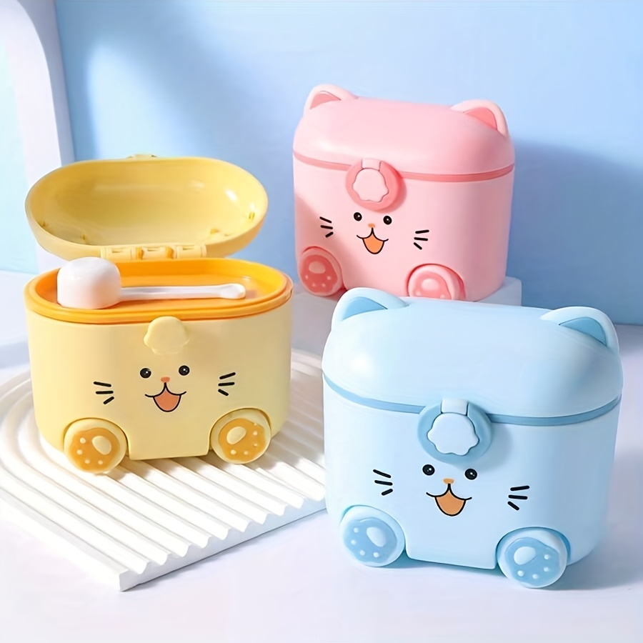 Baby Food Plan - Cute Cat Milk Powder Container with