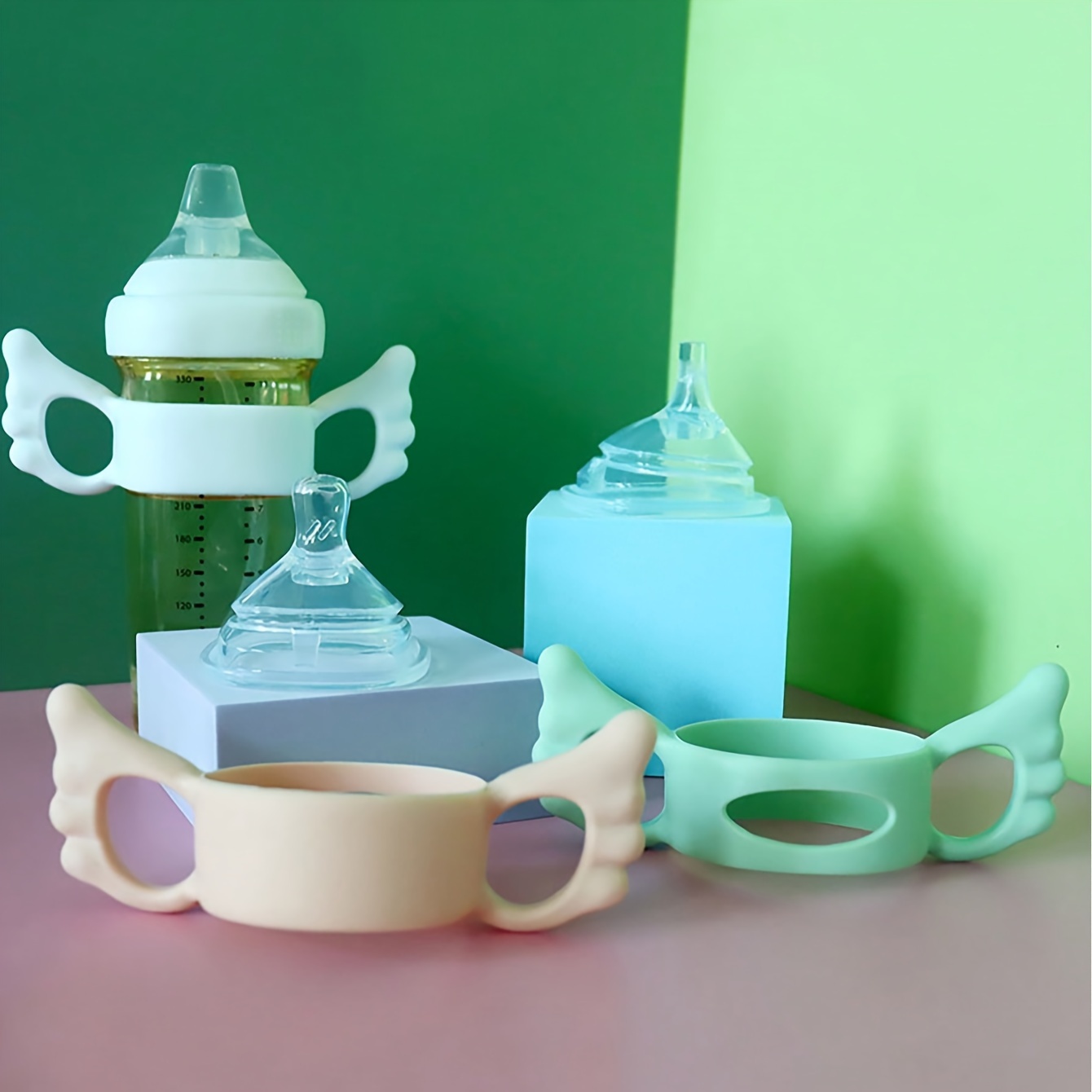 2pcs (Random-Color) Silicone H - đánh giá và giá Baby Food Bottle