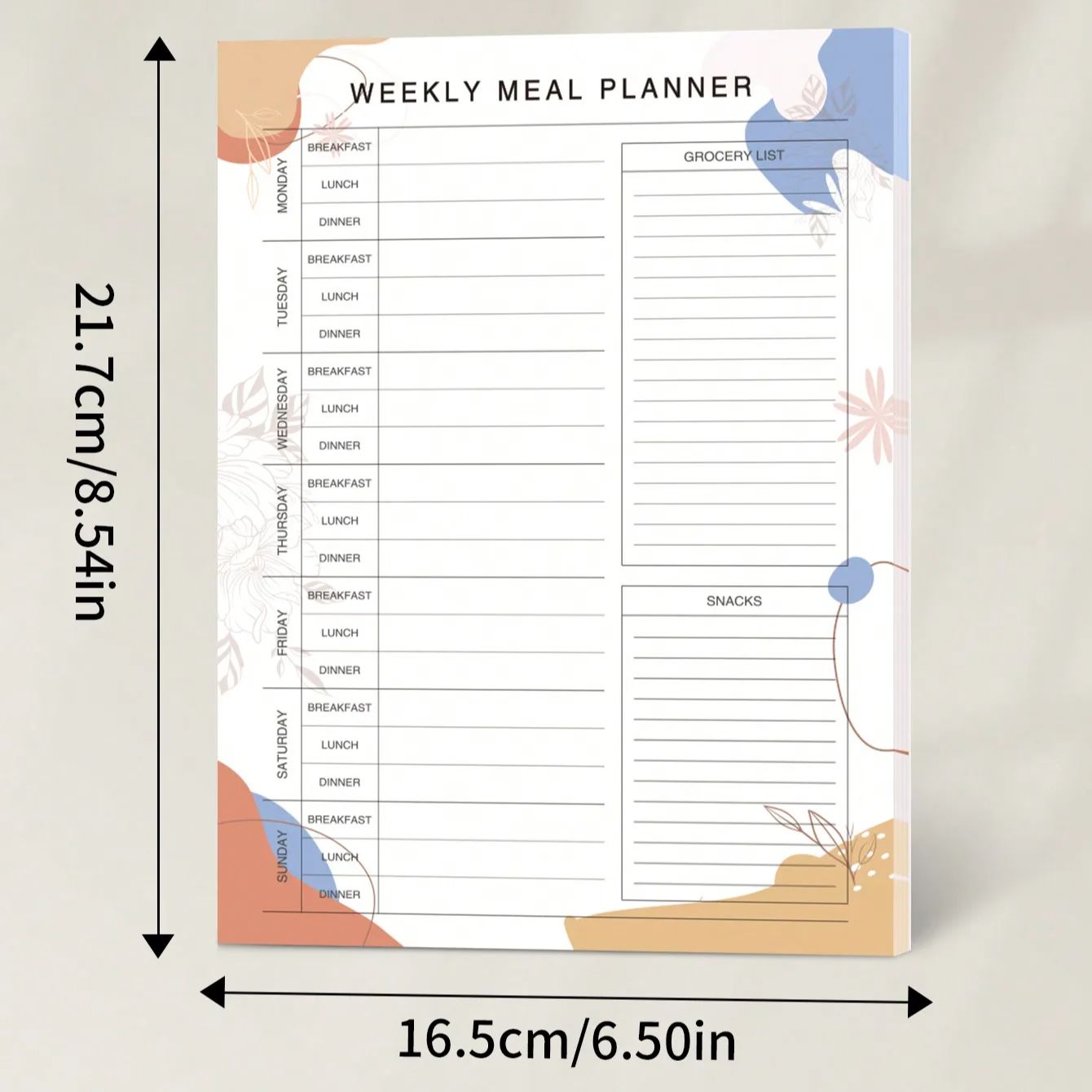 Weekly Meal Planner Pad for Fr - đánh giá và giá Baby Food List