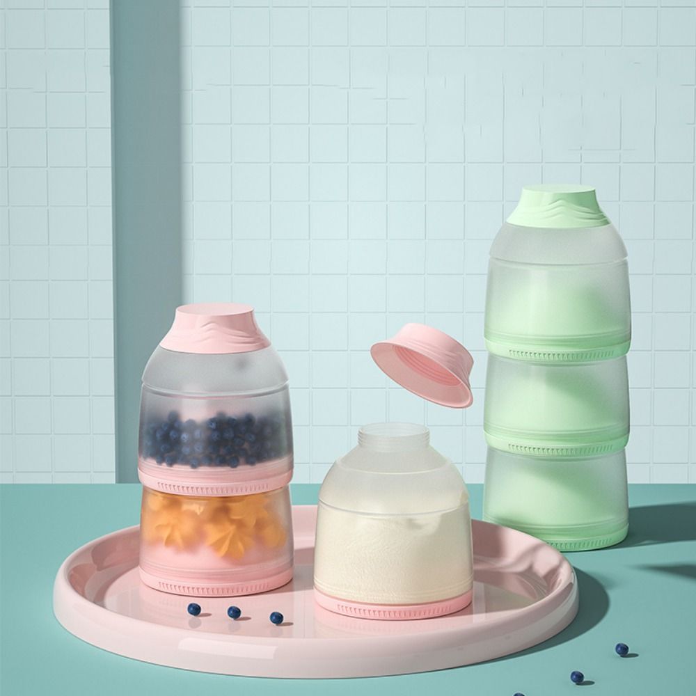 3 Layers Baby Milk Powder Box  - đánh giá và giá Baby Food Dispenser