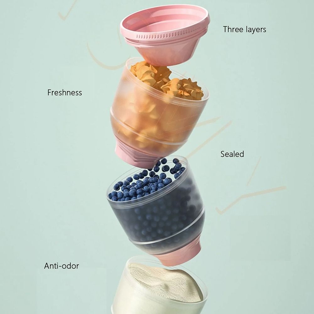 3 Layers Baby Milk Powder Box  - đánh giá và giá Baby Food Dispenser