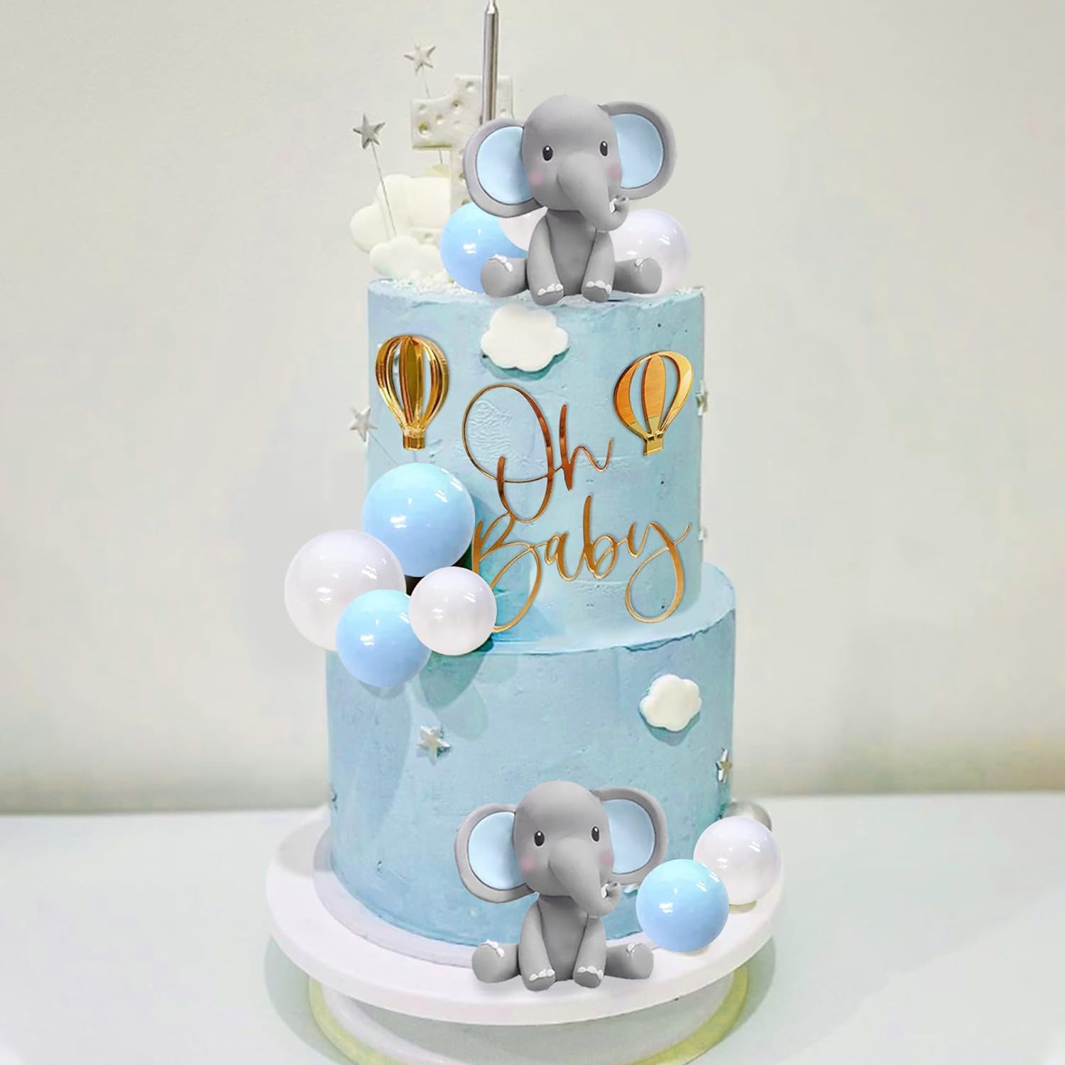 Elephant Cake Decoration Baby  - đánh giá và giá Baby Food Ideas