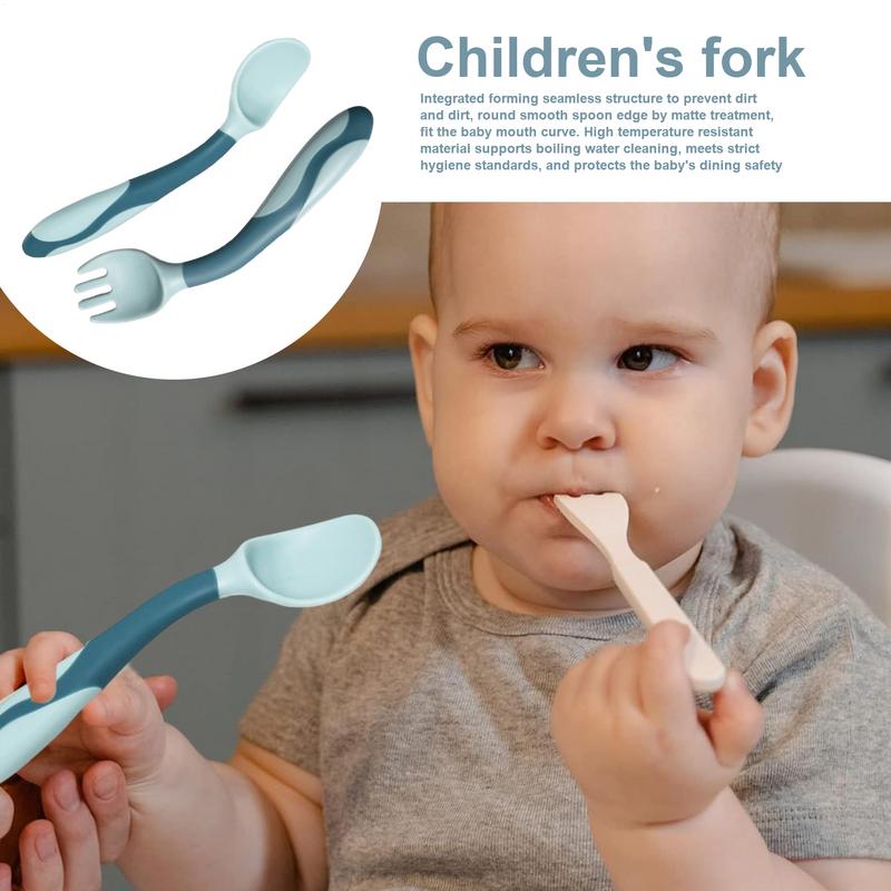 Baby Fork And Spoon Silicone F - đánh giá và giá Baby Food Weaning