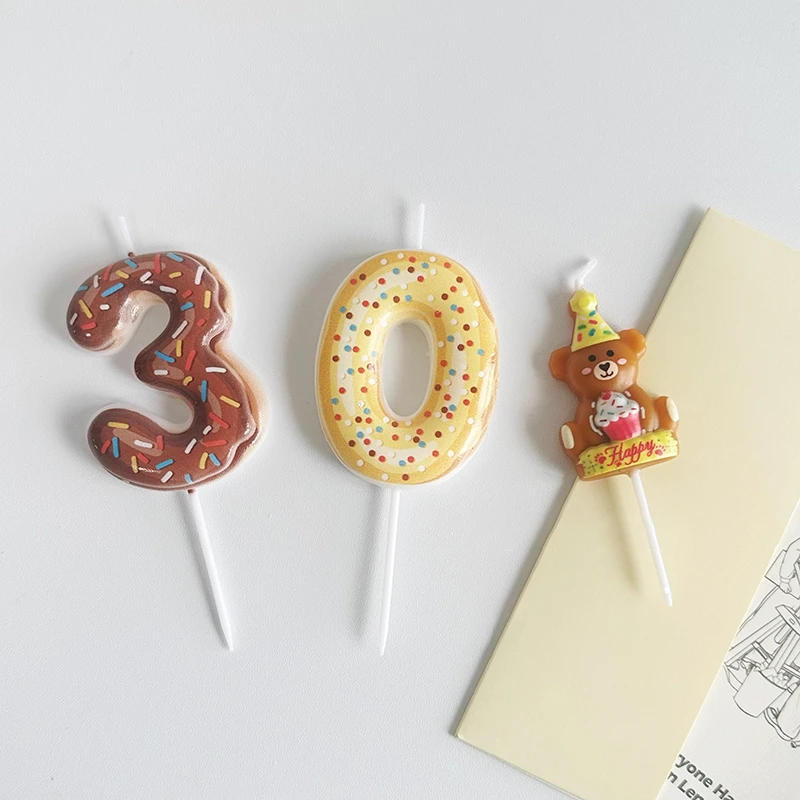 Sweet Donut Number Candle 0-9  - đánh giá và giá Baby Food Plan