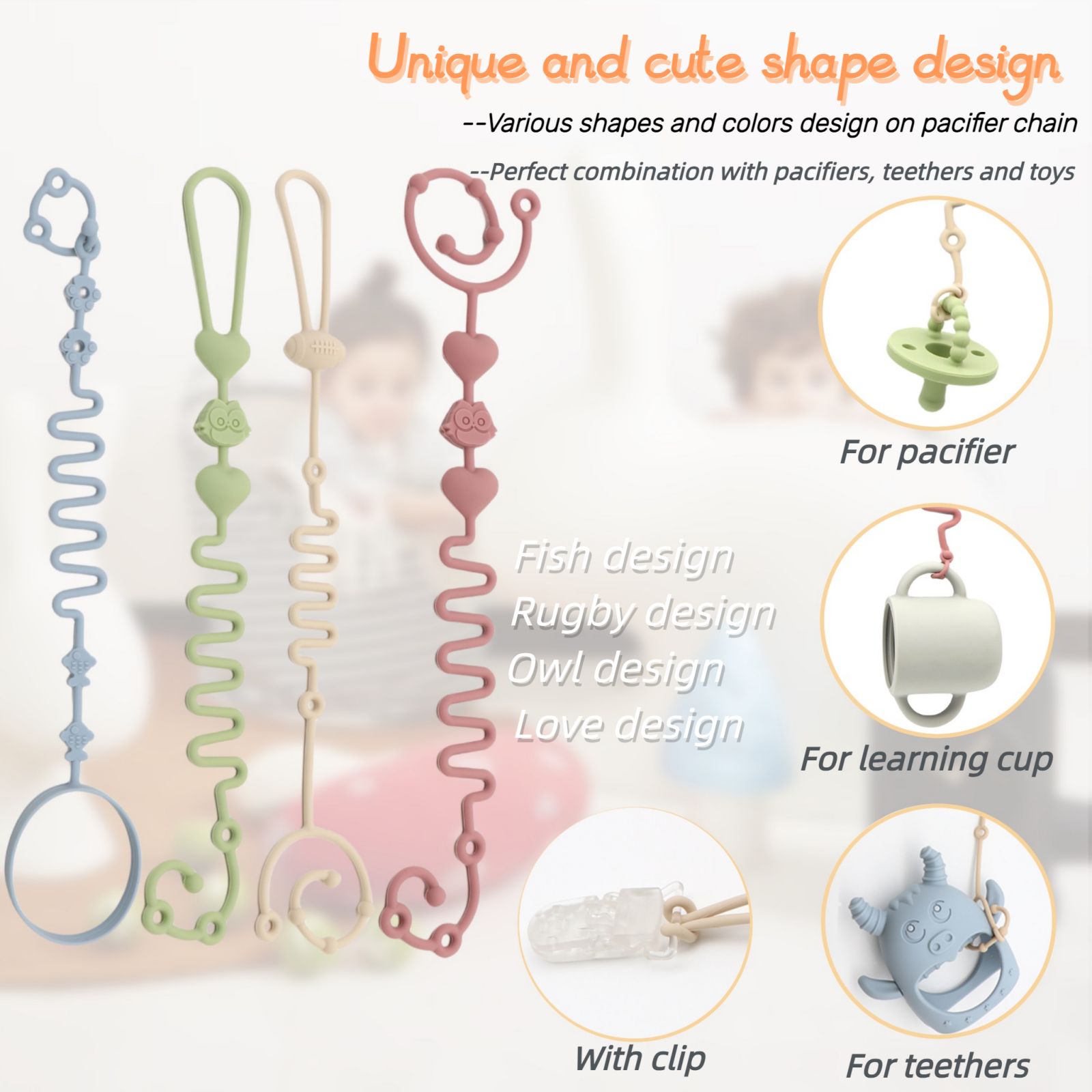 4-Piece Pack - Baby Toy Straps - đánh giá và giá Baby Food Bottle