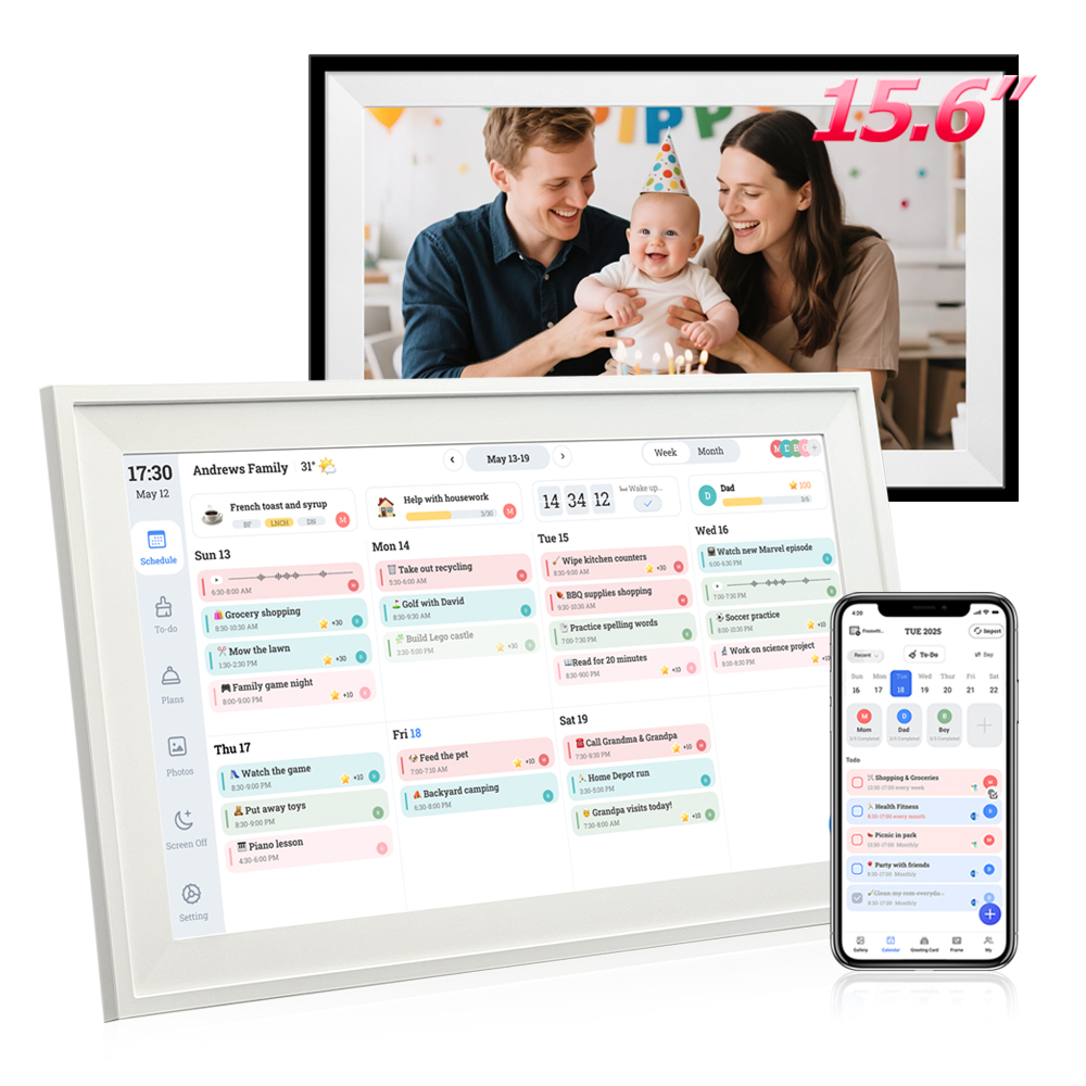 Digital Calendar 15.6-inch Ele - đánh giá và giá Baby Food List