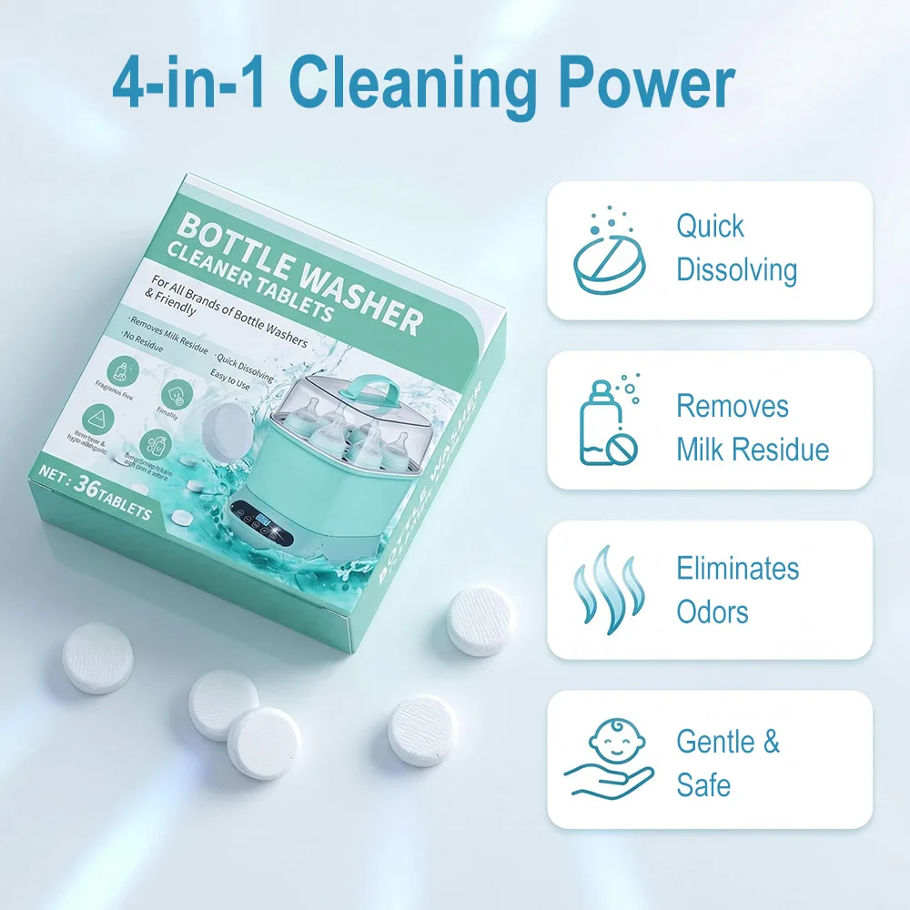 Baby Bottle Descaling Tablets  - đánh giá và giá Baby Food Bottle