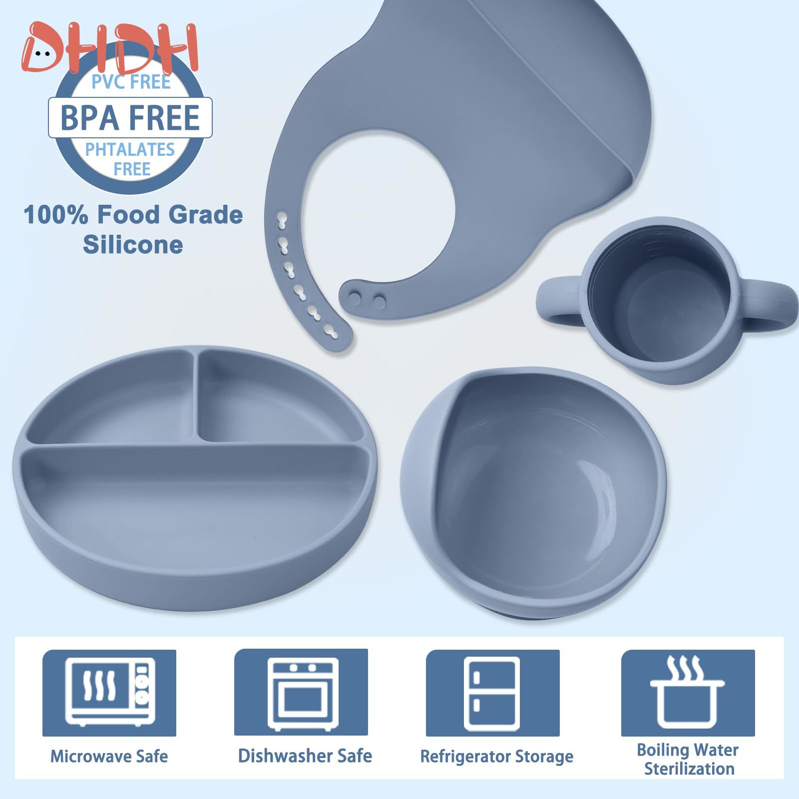 Silicone Baby Feeding Set Tabl - đánh giá và giá Baby Food Weaning