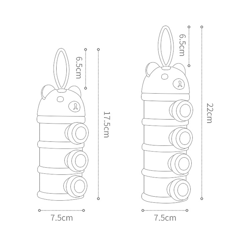 Lưu Trữ 3/4 Tầng Di Động Hộp Đ - đánh giá và giá Baby Food Equipment
